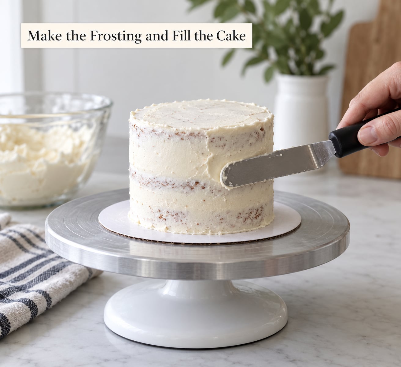 Make the Frosting and Fill the Cake