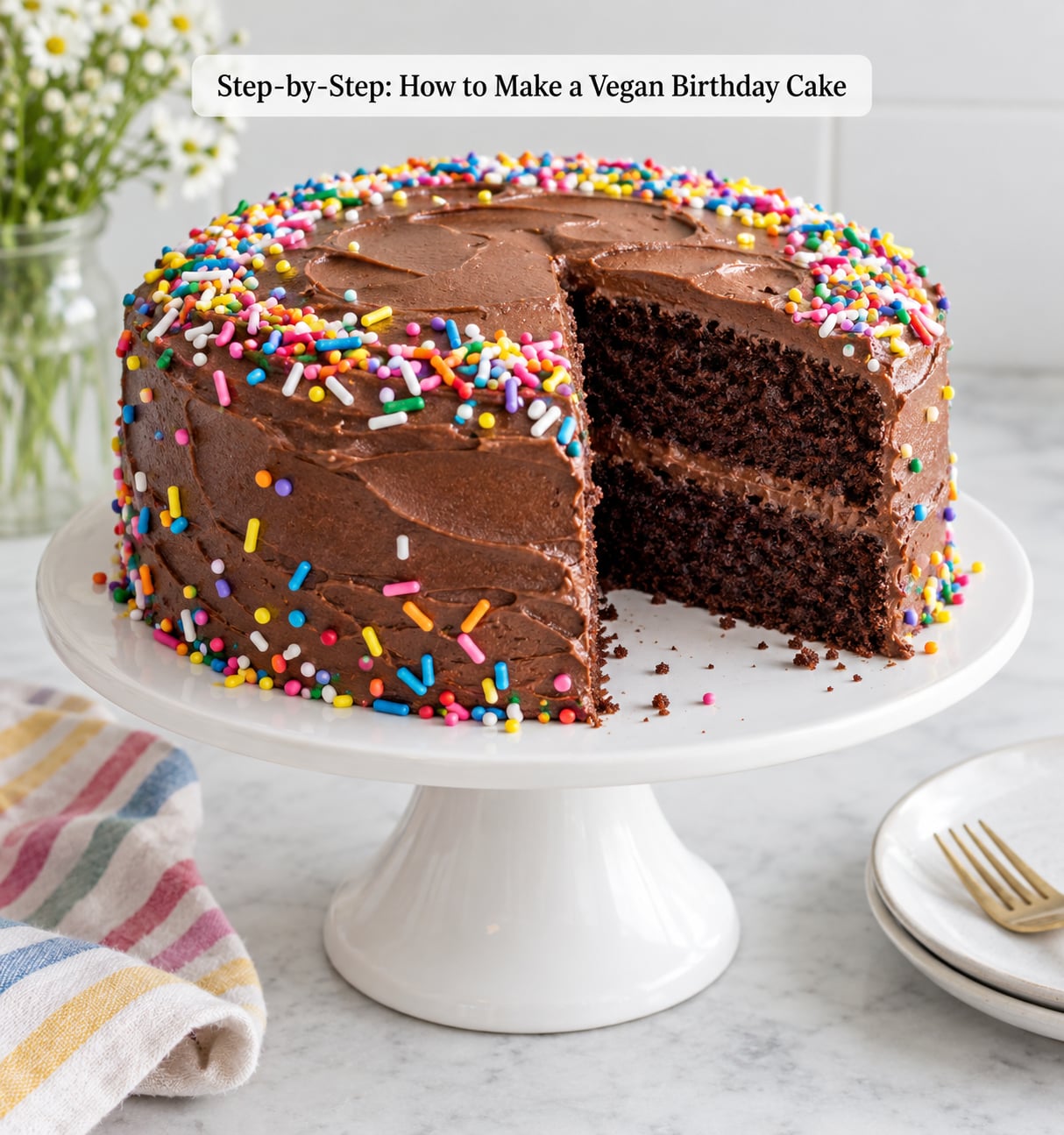 Step-by-Step: How to Make a Vegan Birthday Cake