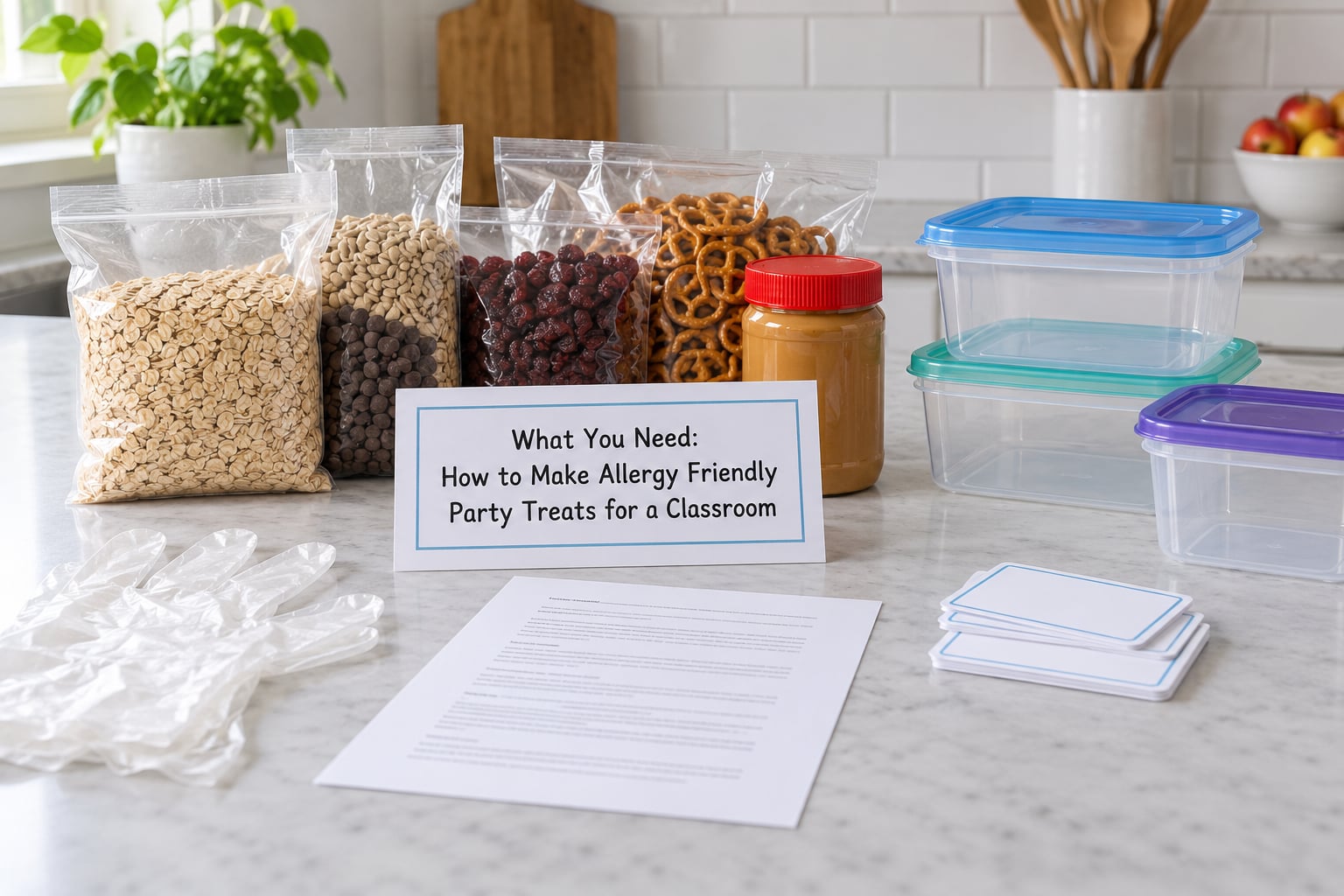 What You Need: How to Make Allergy Friendly Party Treats for a Classroom