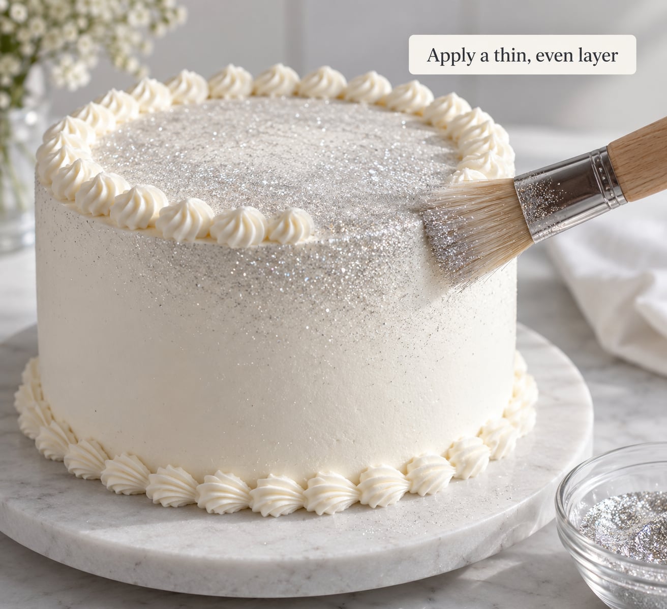 Apply a thin, even layer