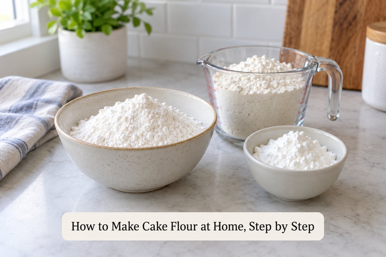 How to Make Cake Flour at Home, Step by Step