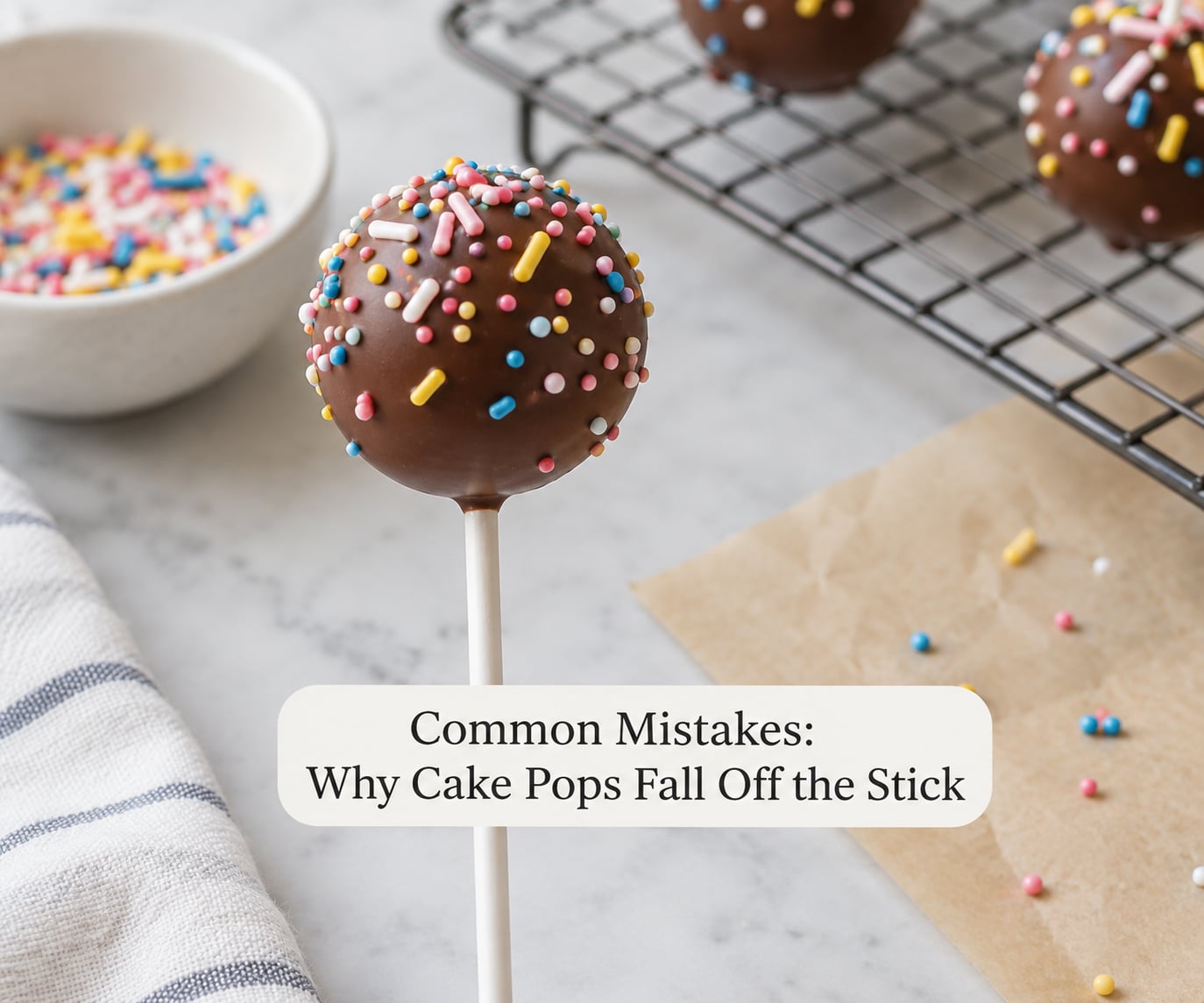Common Mistakes: Why Cake Pops Fall Off the Stick