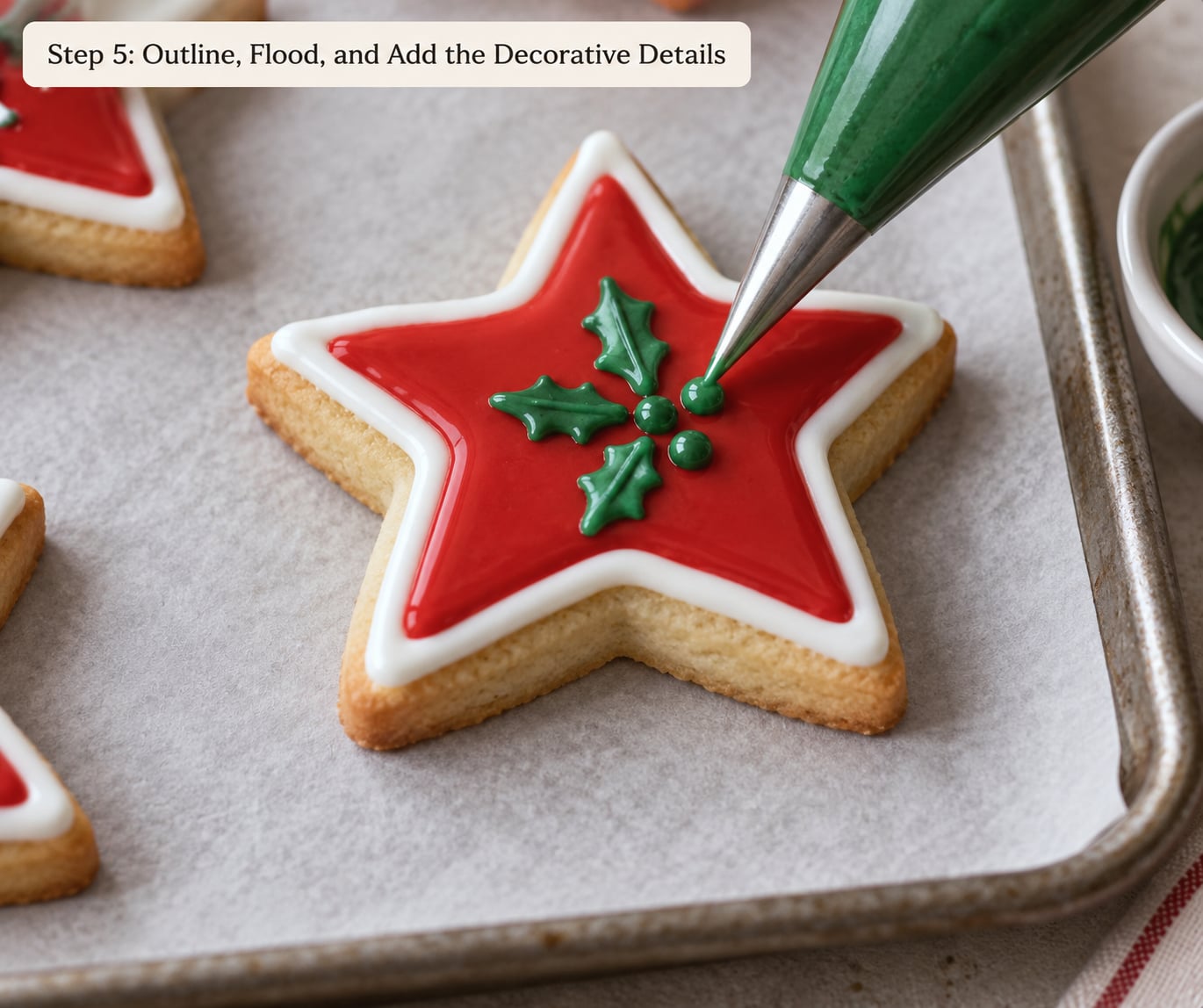 Step 5: Outline, Flood, and Add the Decorative Details