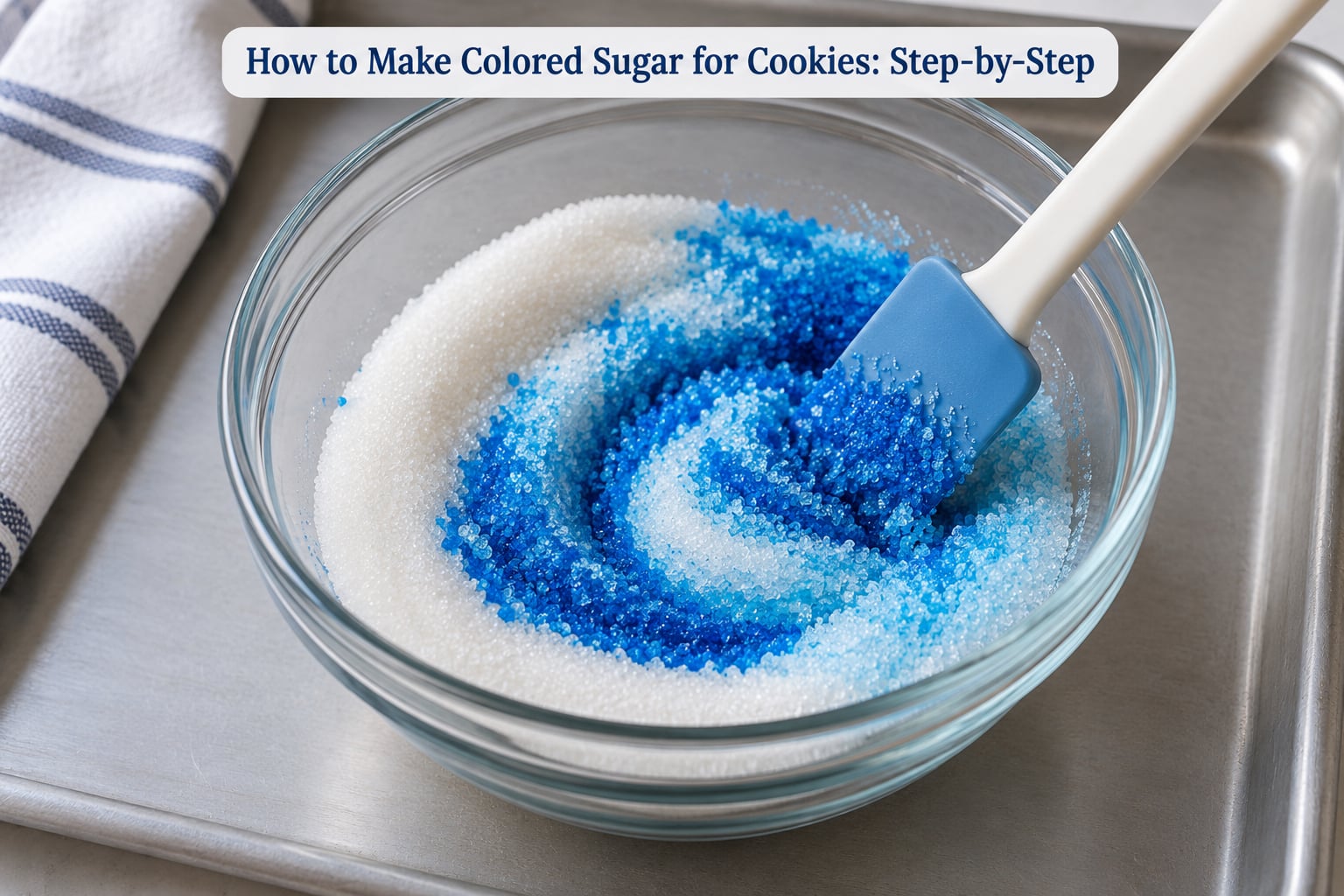 How to Make Colored Sugar for Cookies: Step-by-Step