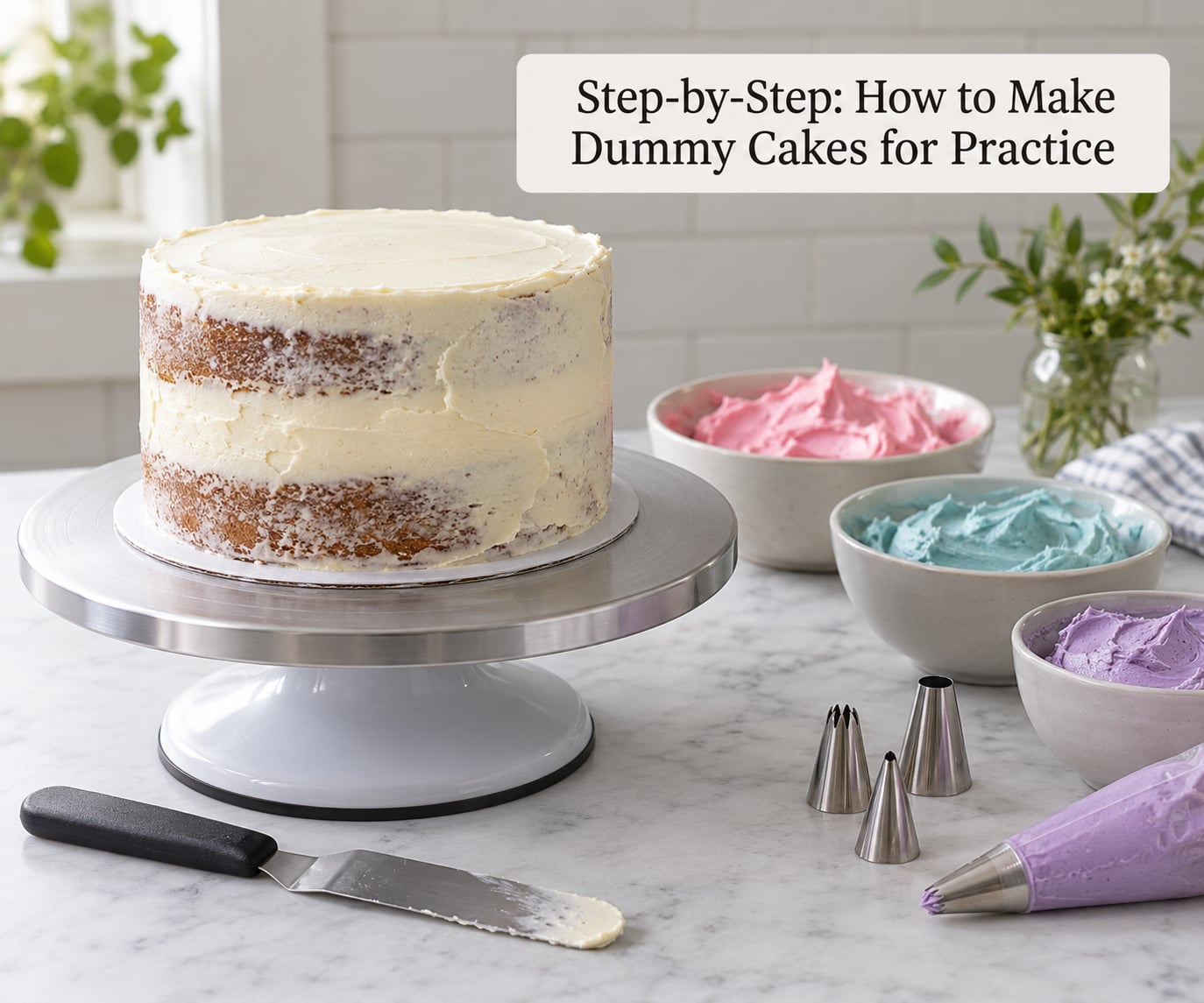 Step-by-Step: How to Make Dummy Cakes for Practice