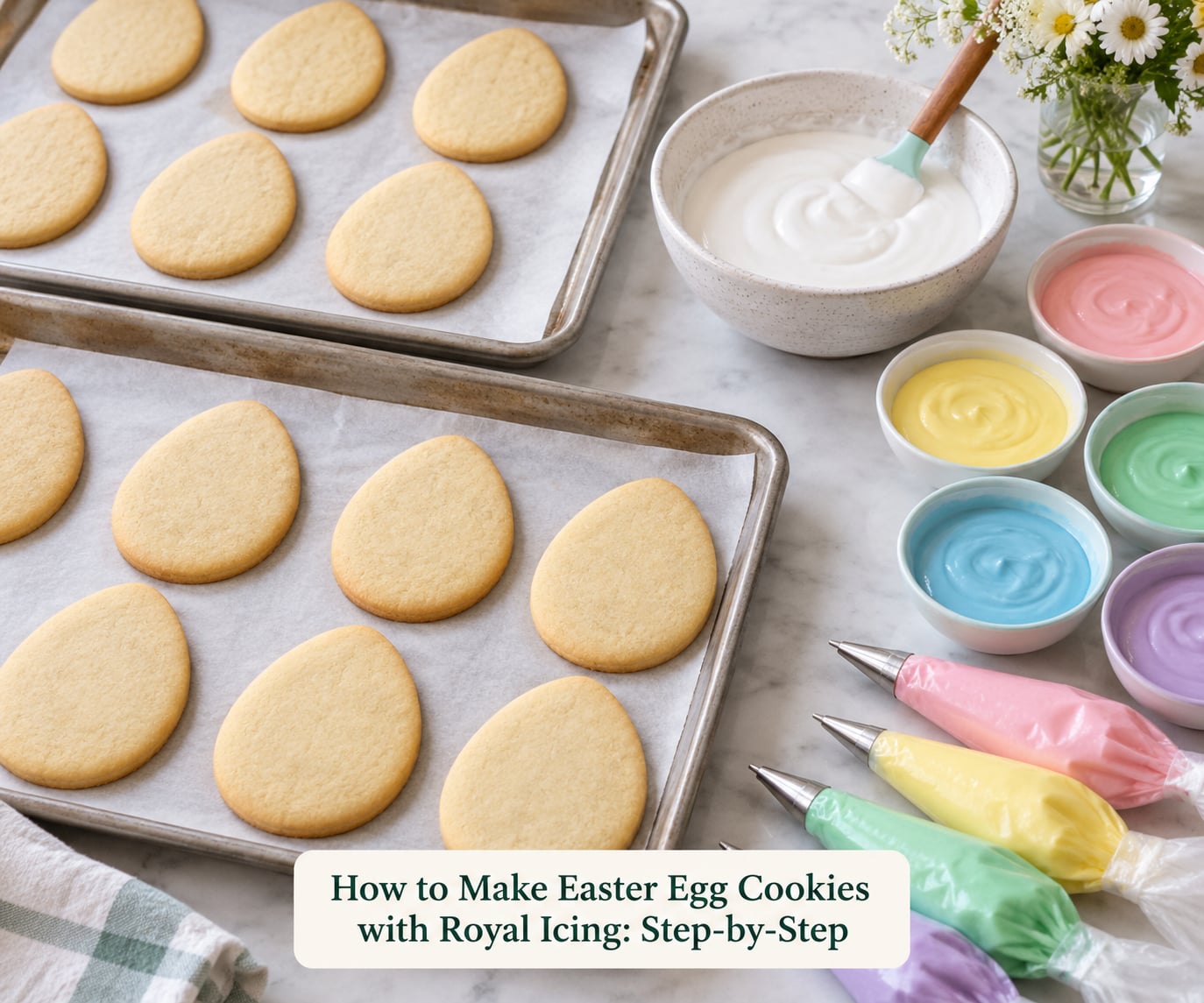 How to Make Easter Egg Cookies with Royal Icing: Step-by-Step