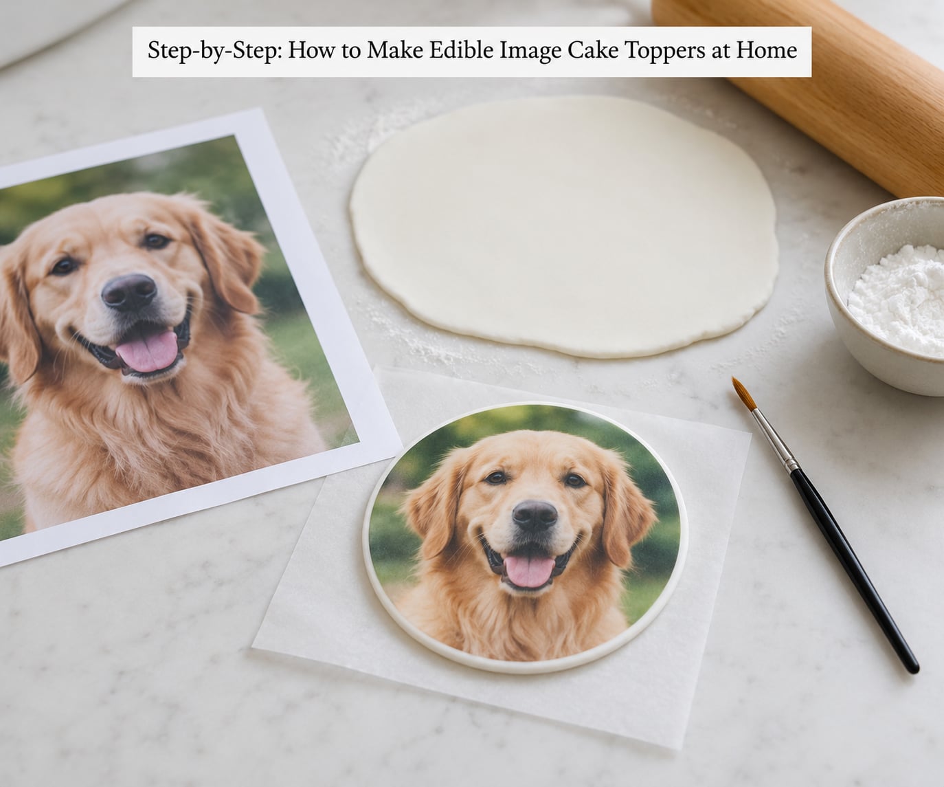 Step-by-Step: How to Make Edible Image Cake Toppers at Home