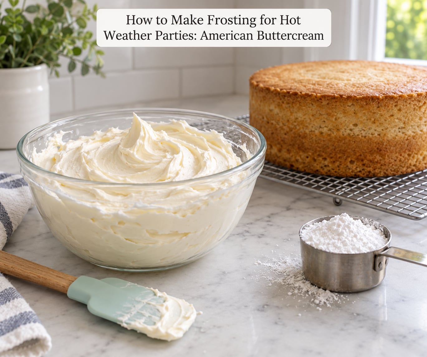How to Make Frosting for Hot Weather Parties: American Buttercream