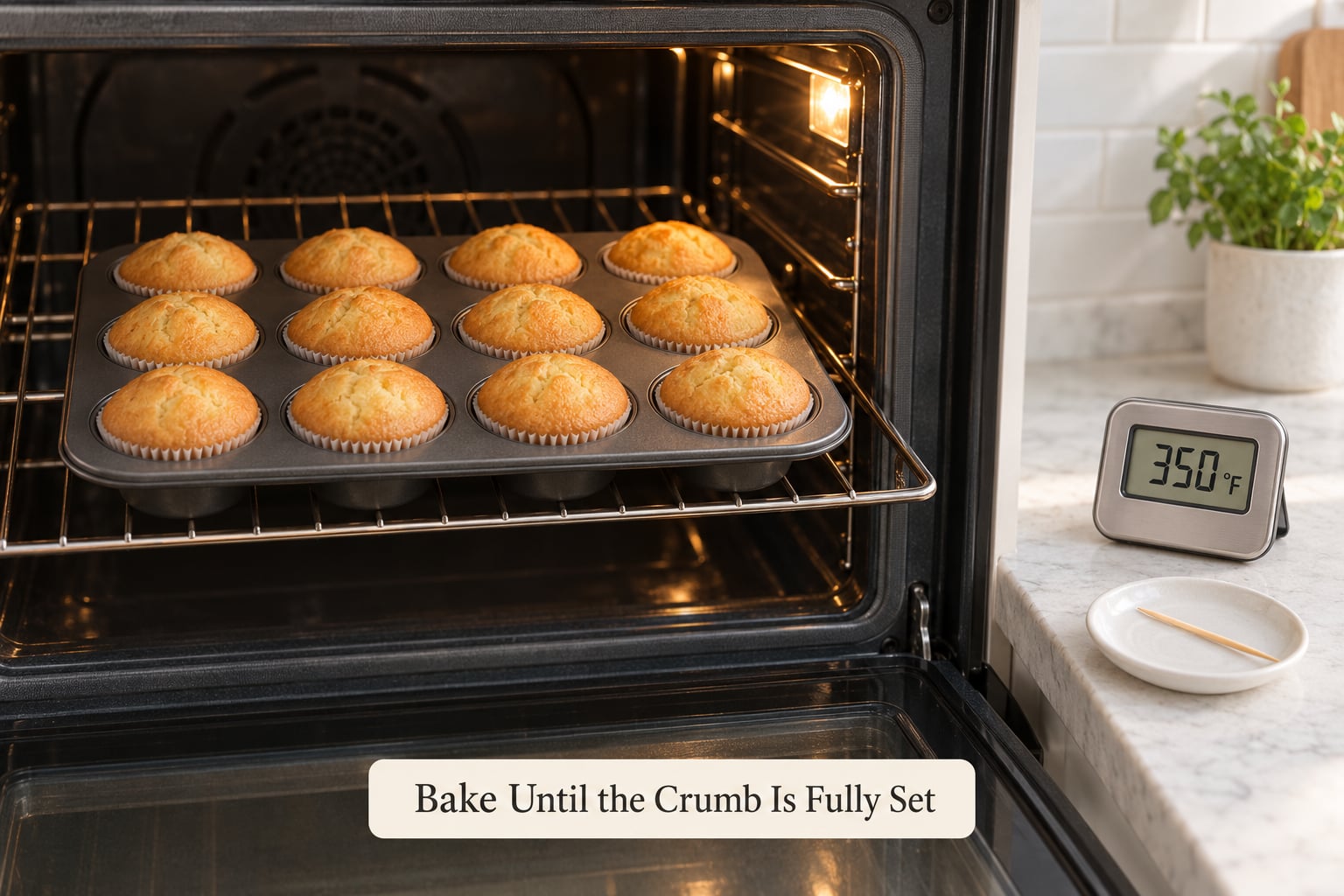 Bake Until the Crumb Is Fully Set