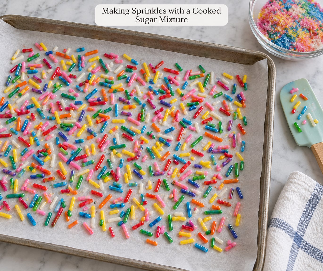 Making Sprinkles with a Cooked Sugar Mixture
