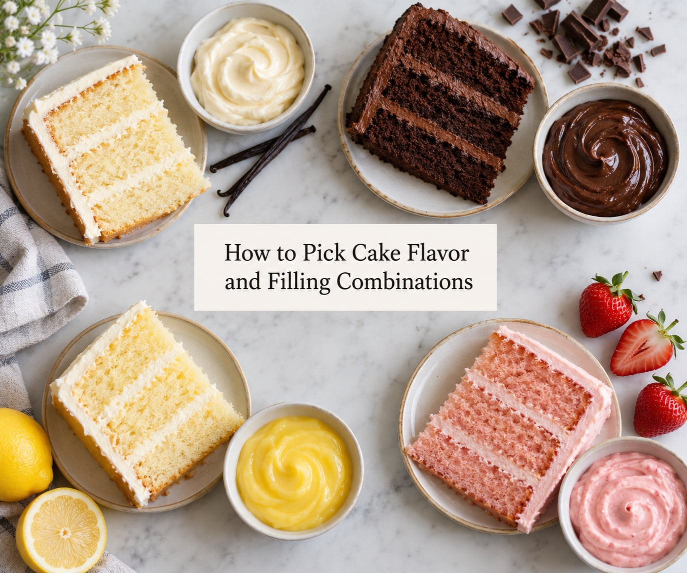 How to Pick Cake Flavor and Filling Combinations