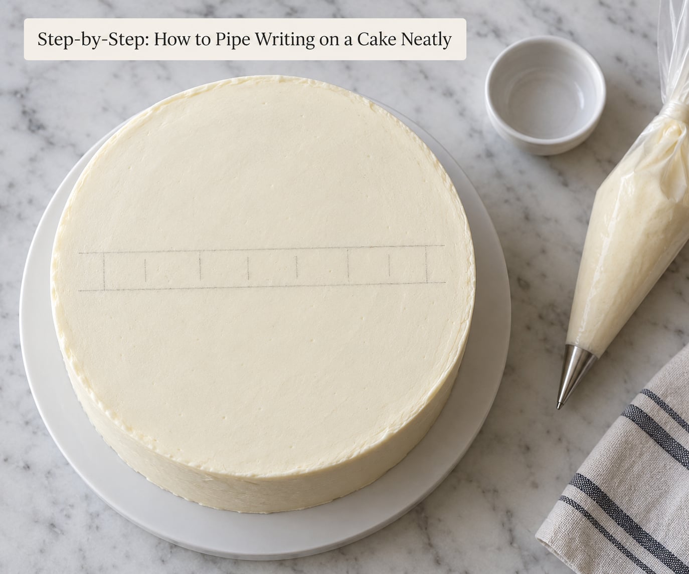Step-by-Step: How to Pipe Writing on a Cake Neatly