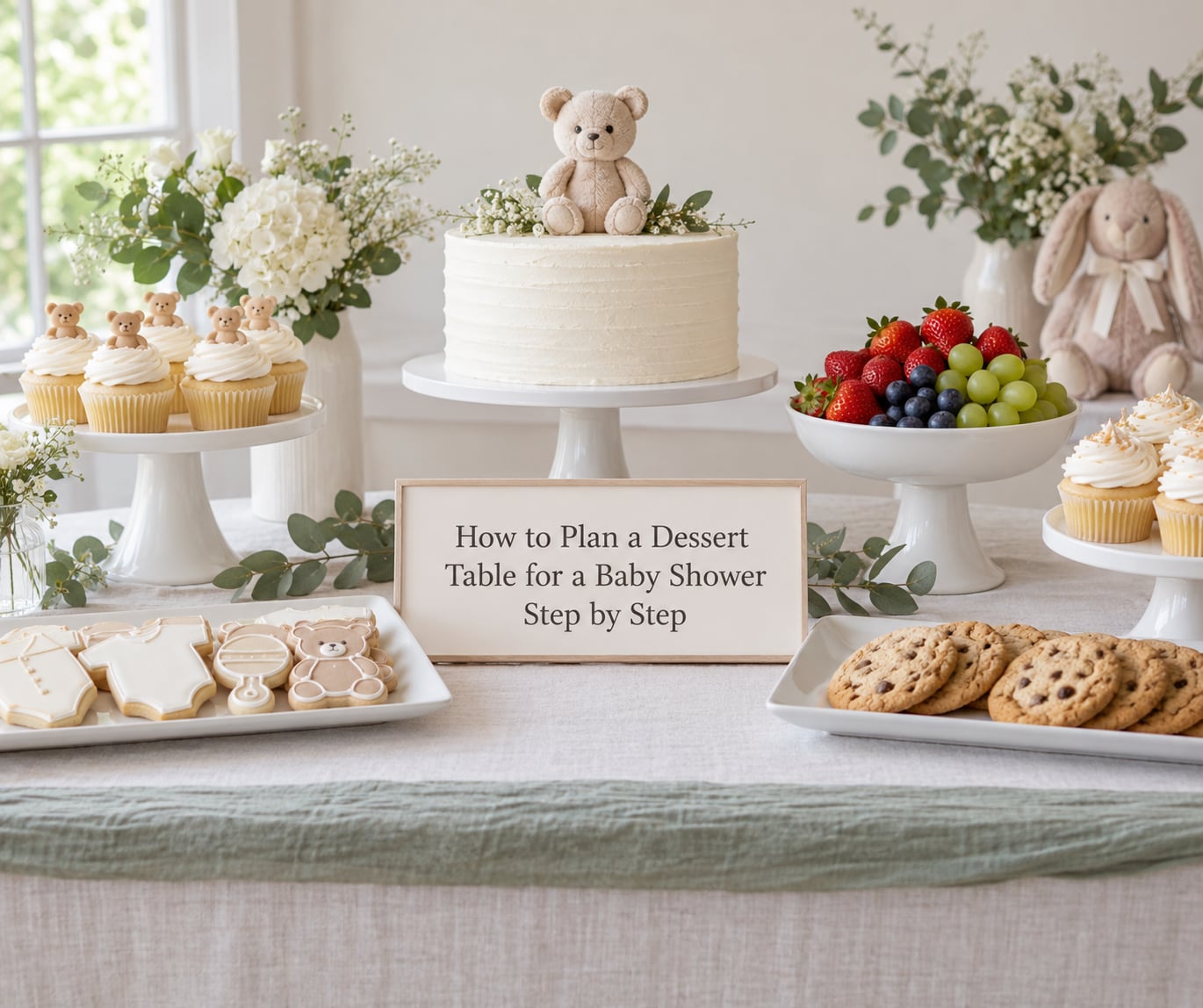 How to Plan a Dessert Table for a Baby Shower Step by Step