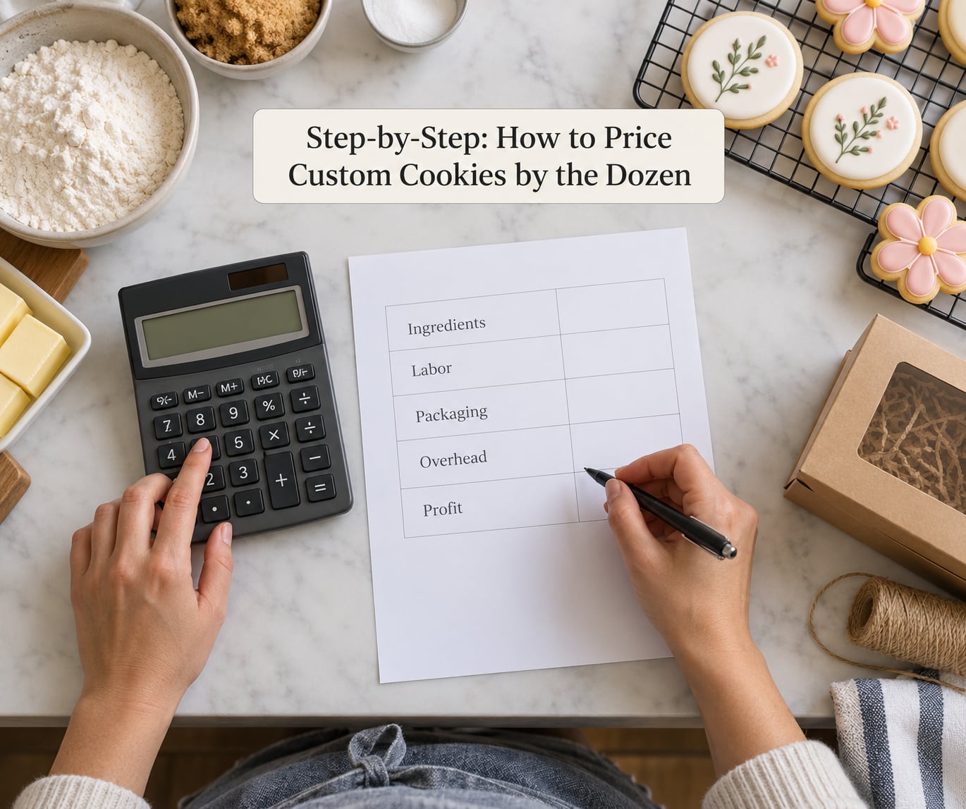 Step-by-Step: How to Price Custom Cookies by the Dozen
