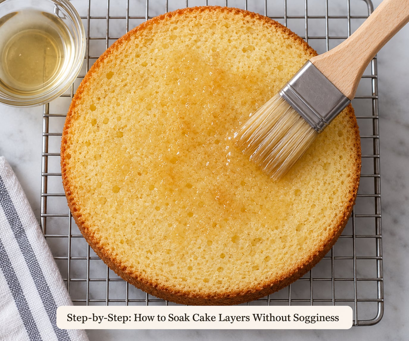 Step-by-Step: How to Soak Cake Layers Without Sogginess