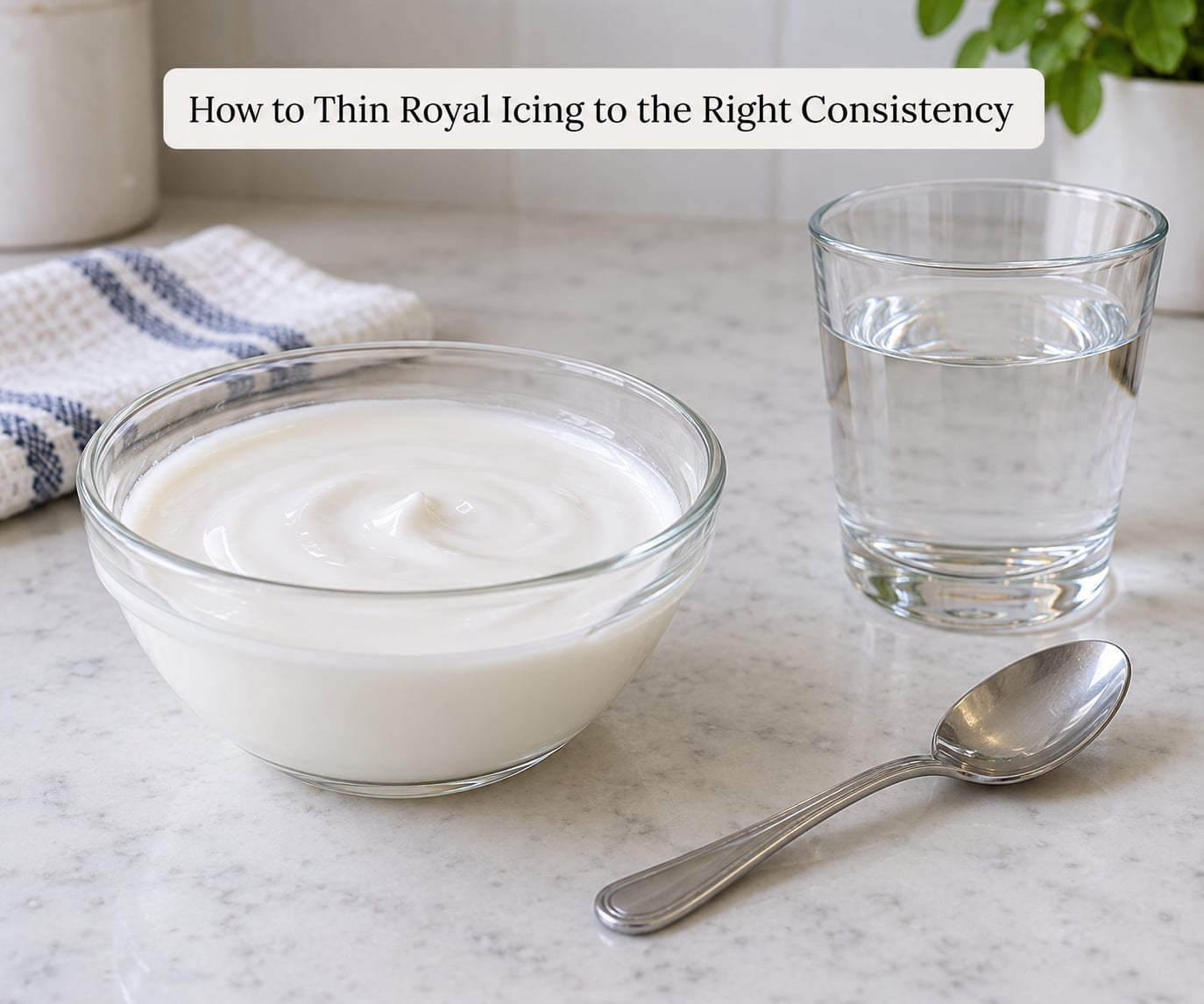 How to Thin Royal Icing to the Right Consistency