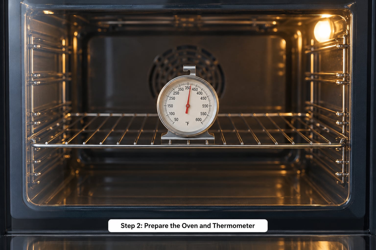Step 2: Prepare the Oven and Thermometer