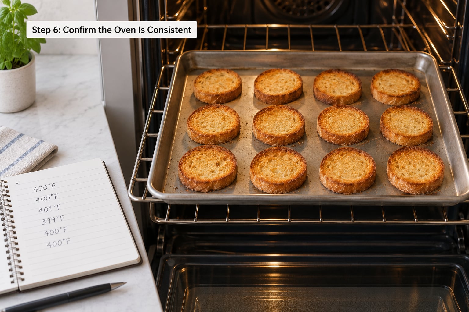 Step 6: Confirm the Oven Is Consistent