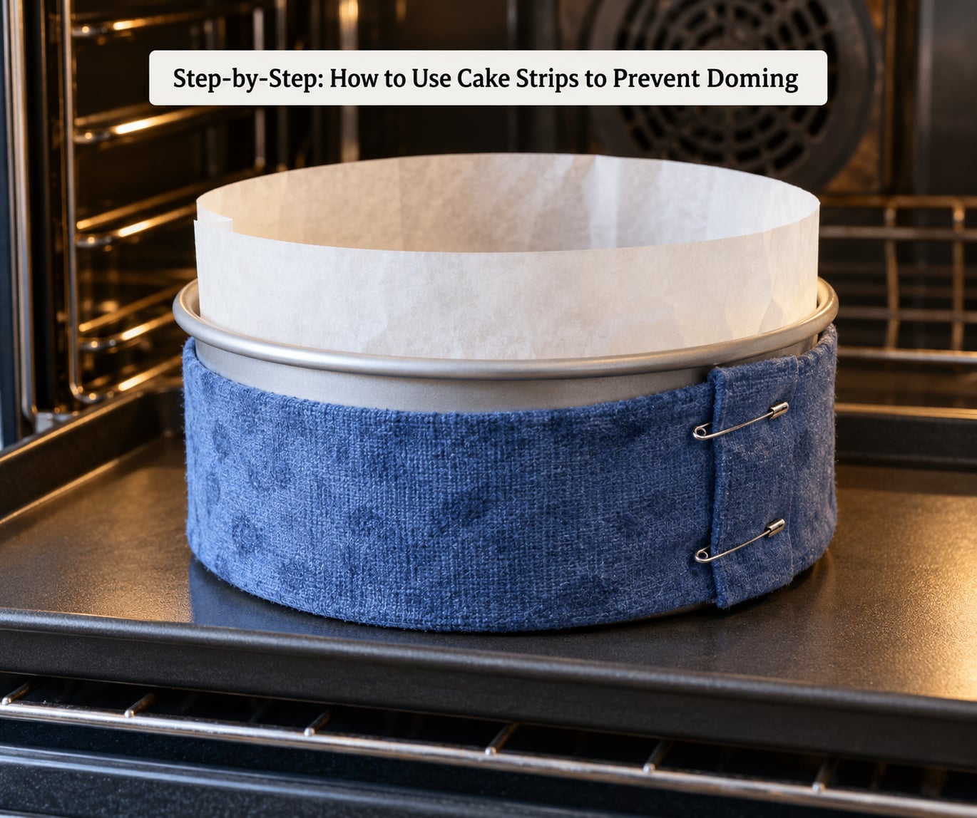 Step-by-Step: How to Use Cake Strips to Prevent Doming