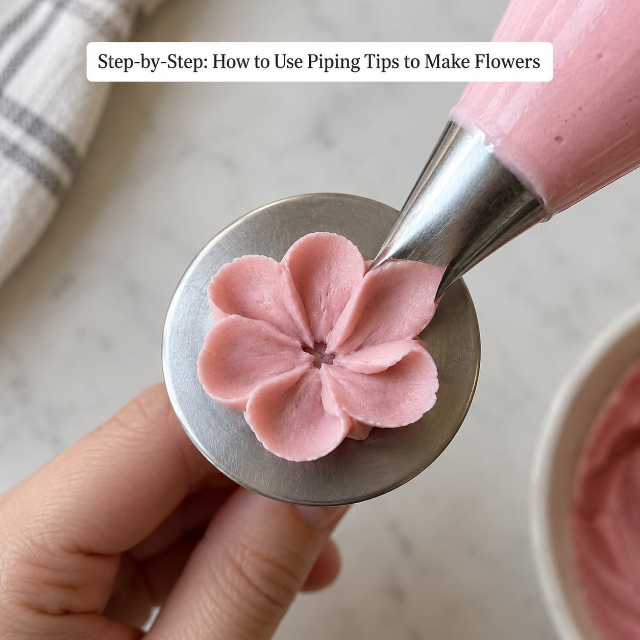 Step-by-Step: How to Use Piping Tips to Make Flowers