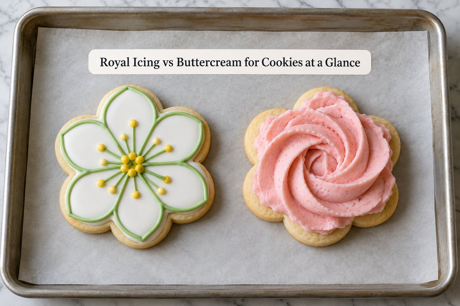 Royal Icing vs Buttercream for Cookies at a Glance