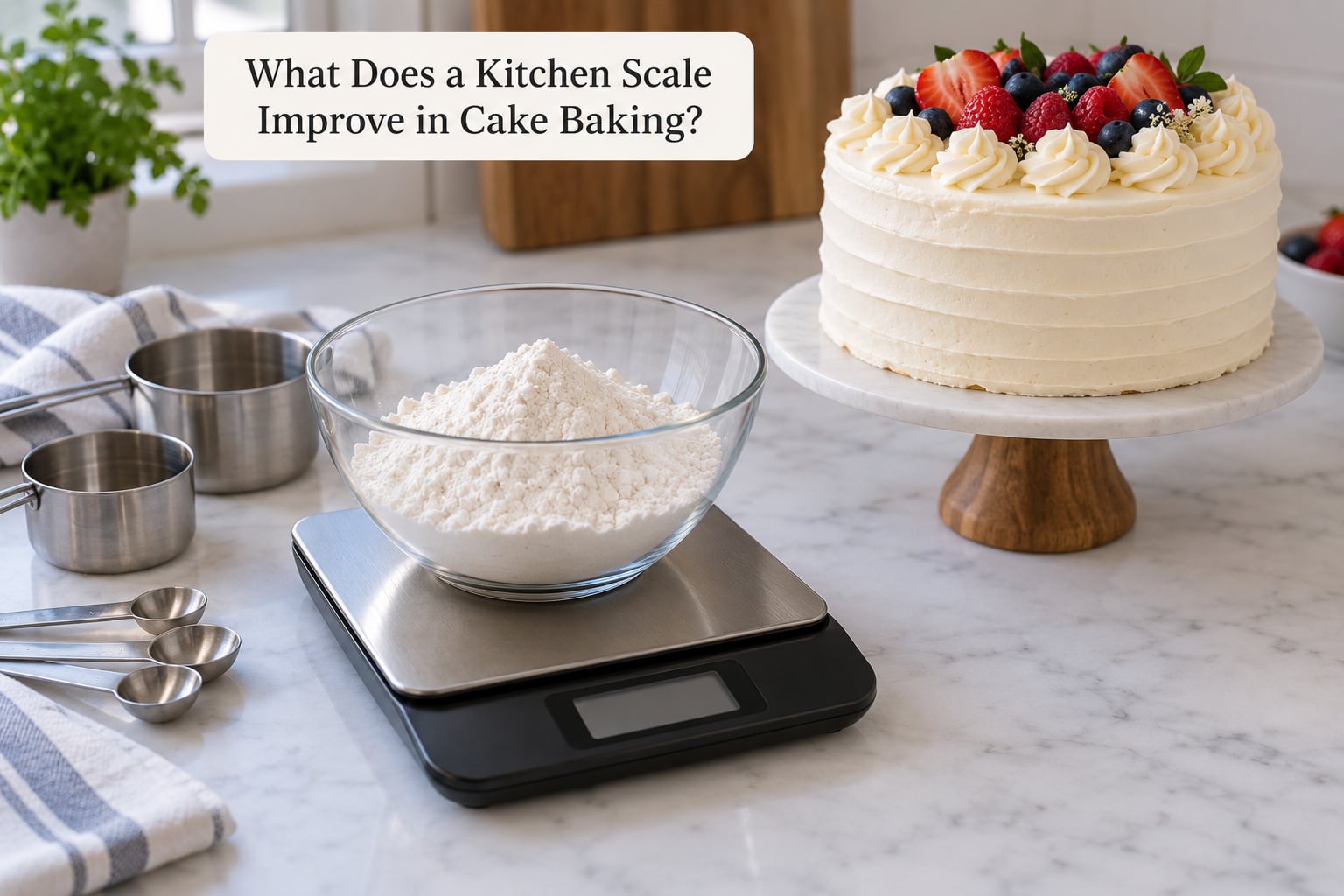What Does a Kitchen Scale Improve in Cake Baking?