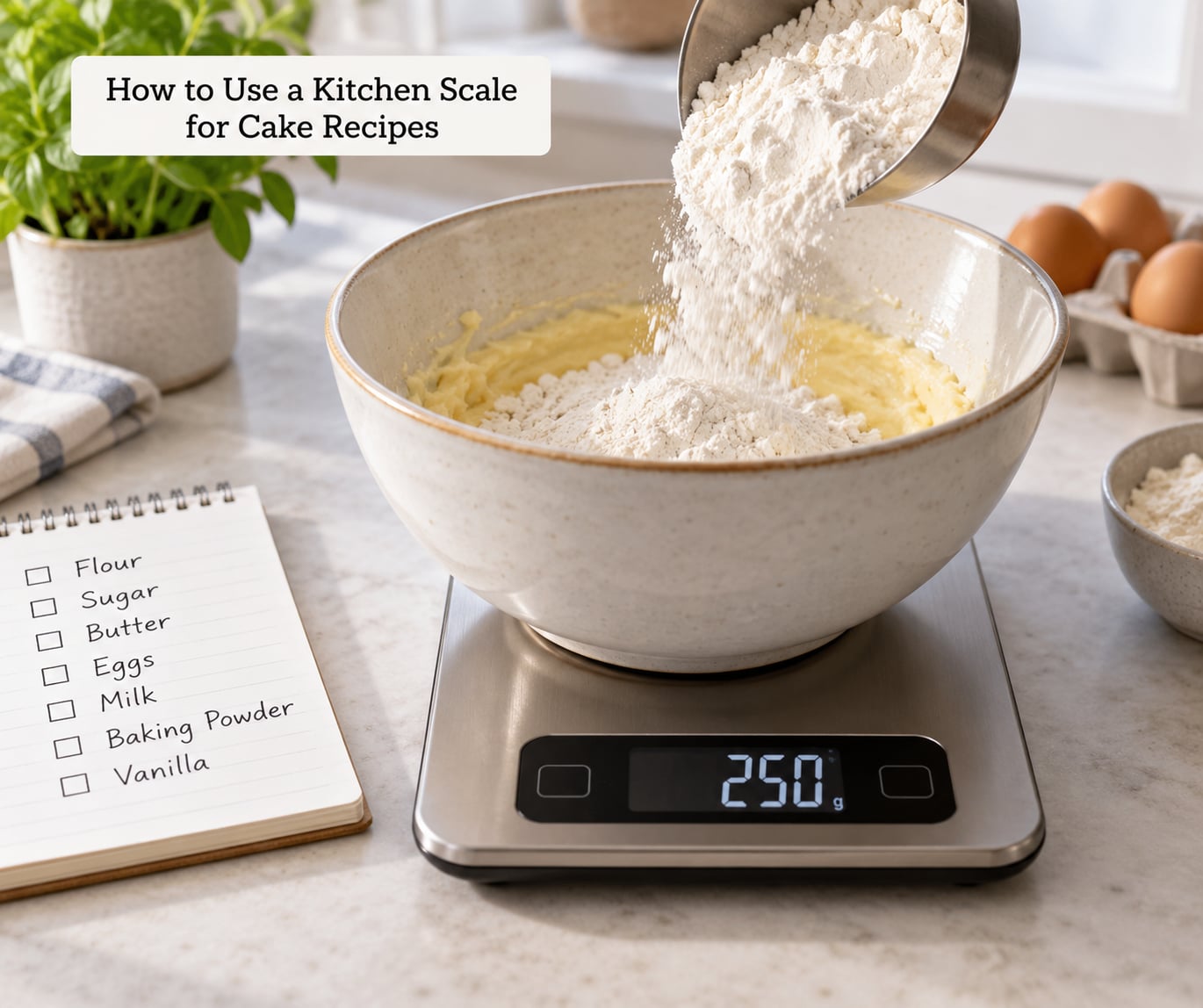 How to Use a Kitchen Scale for Cake Recipes