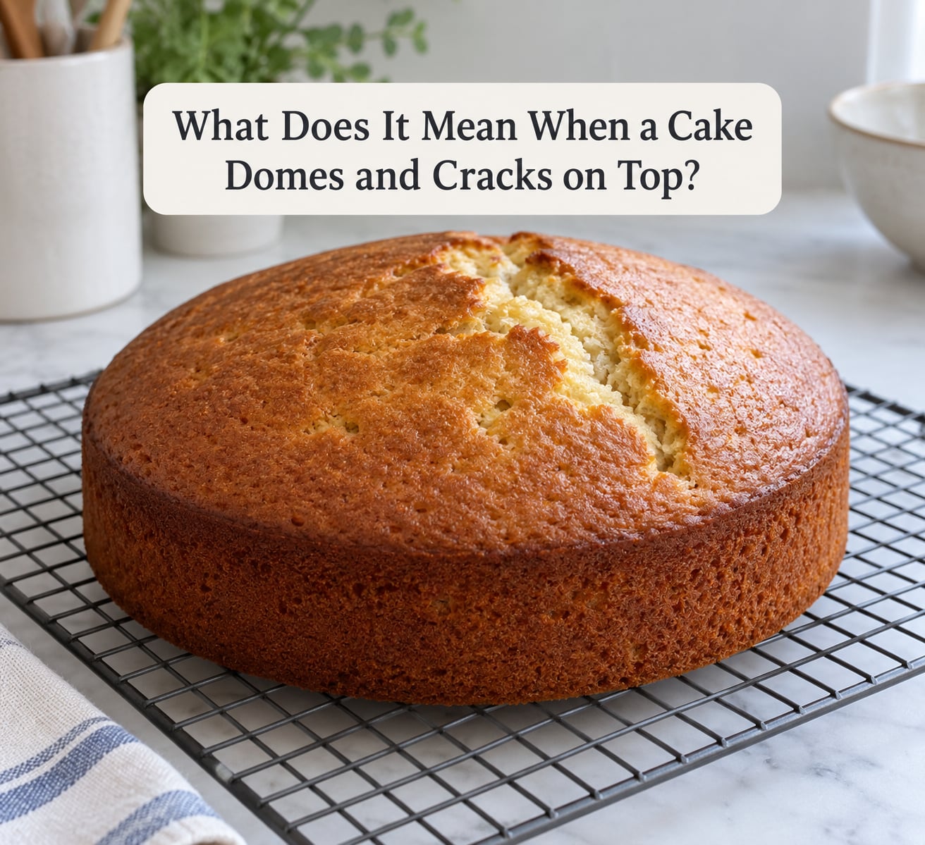 What Does It Mean When a Cake Domes and Cracks on Top?