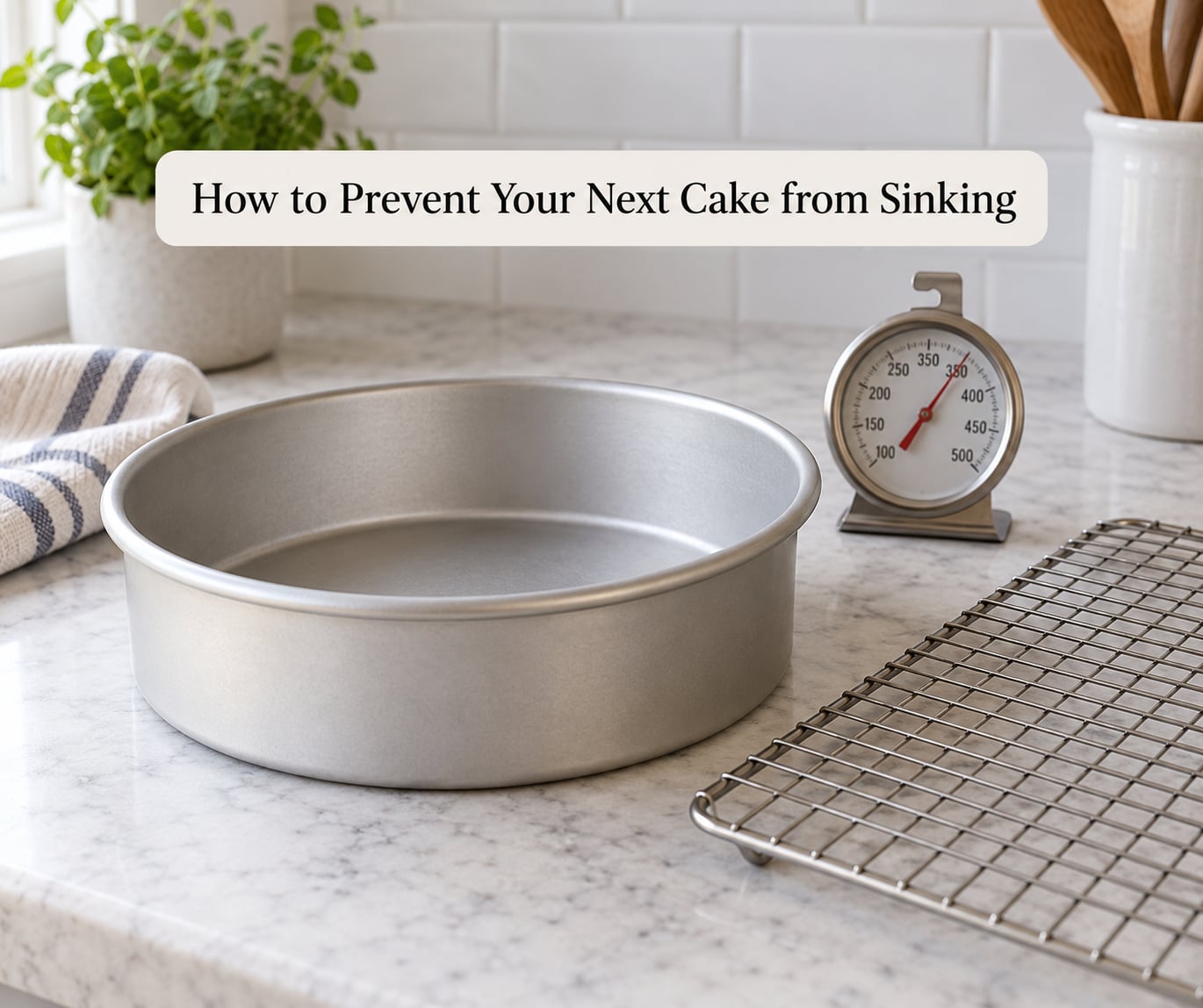 How to Prevent Your Next Cake from Sinking