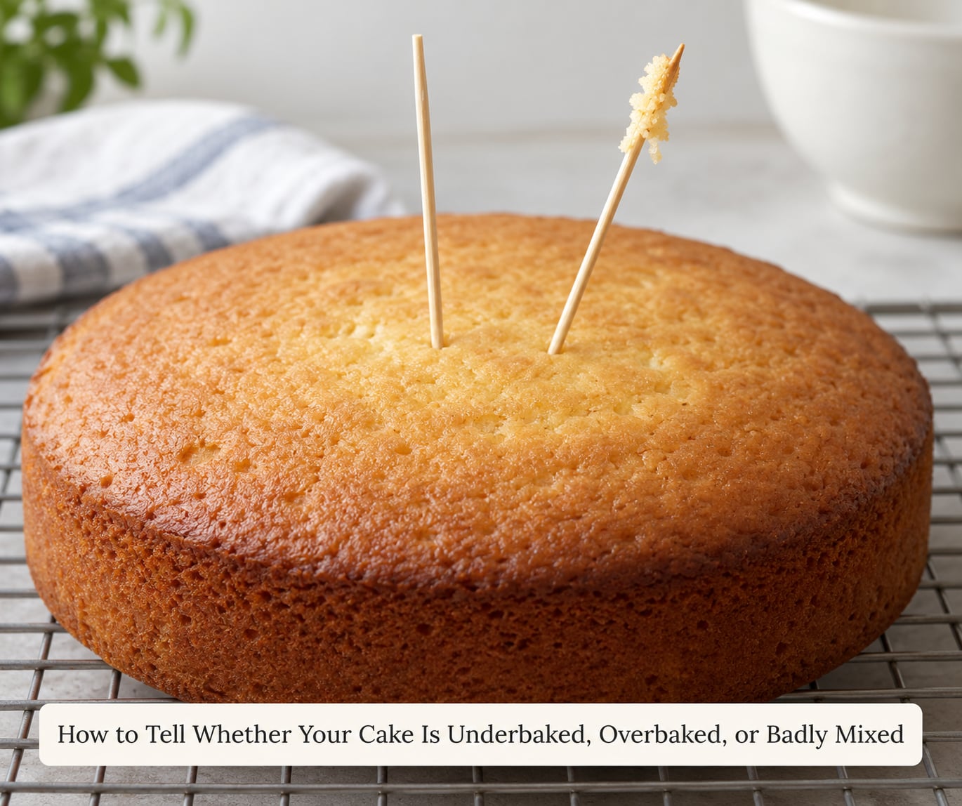 How to Tell Whether Your Cake Is Underbaked, Overbaked, or Badly Mixed